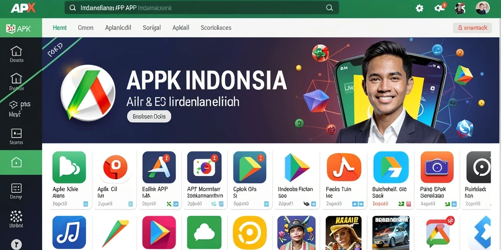 Tampilan menu utama yang menarik dan mudah digunakan.