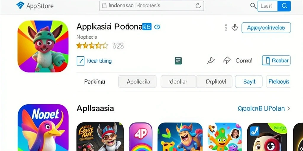 Tampilan antarmuka aplikasi yang menarik dan ramah pengguna.
