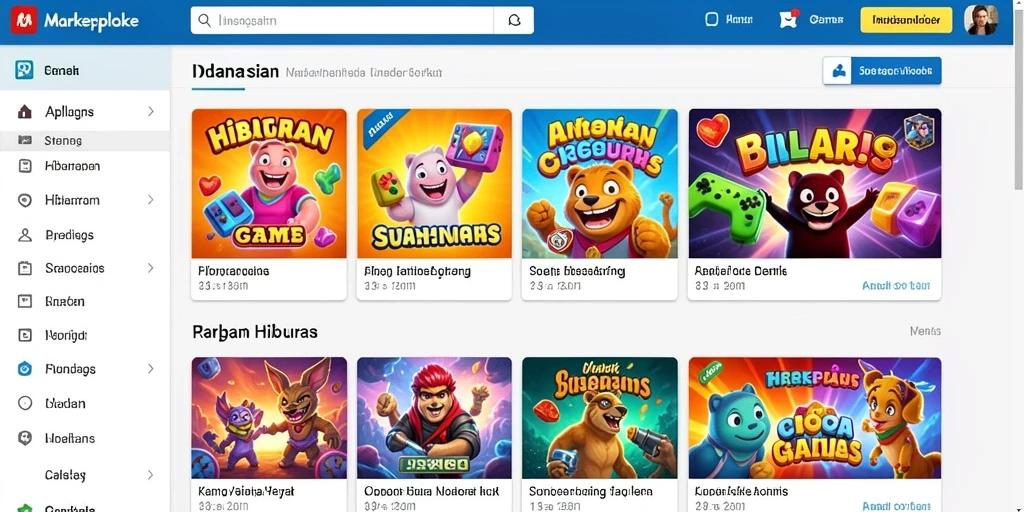 Tampilan antarmuka game yang menarik dan user-friendly.