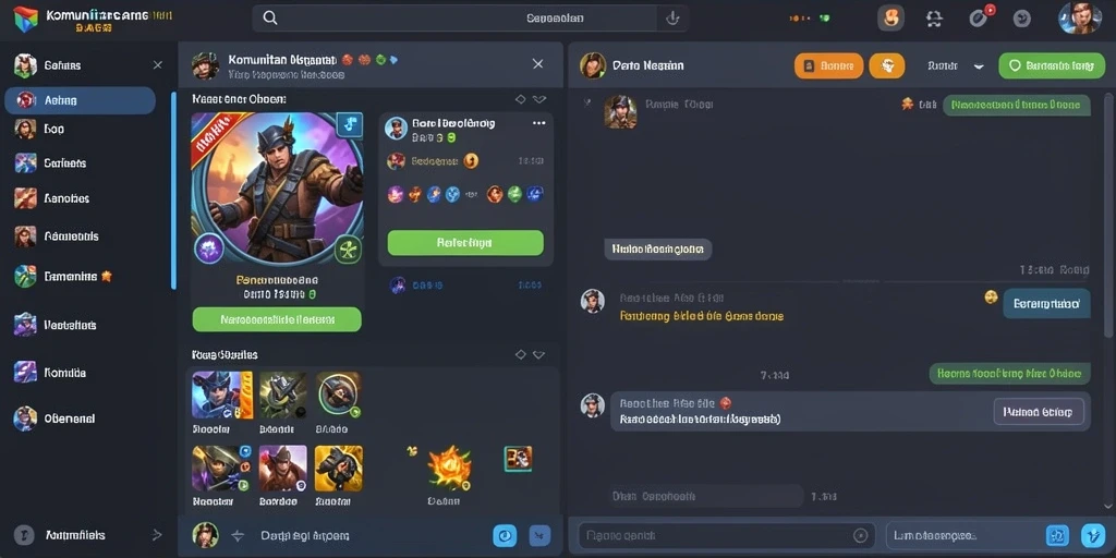 Tampilan home screen dengan berbagai permainan menarik.