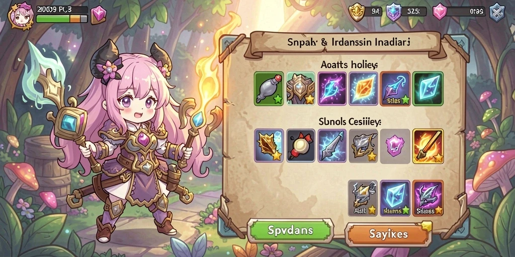 Screenshot menunjukkan karakter utama dalam aksi.