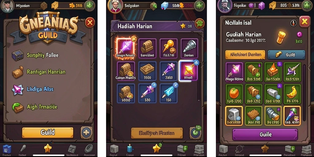 Tampilan grafis yang memukau dan detail arena.