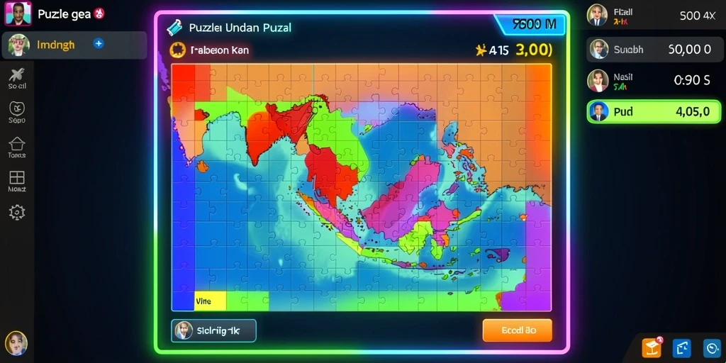 Tampilan awal yang menarik dan futuristik.